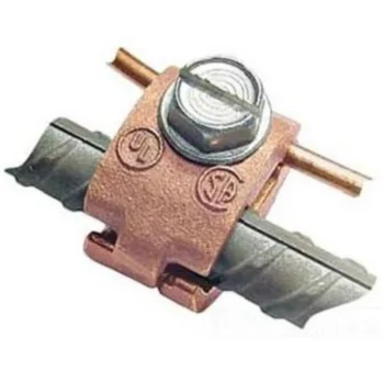 Rebar Ground Clamp, 1/2", 8 to 4 AWG, Bronze By Greaves J30-DB
